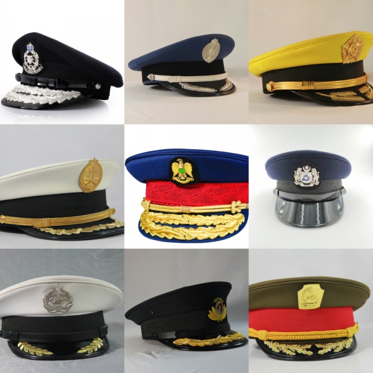 世界各国陆军大檐帽差异解析 | 瑁尔服饰专业定制指南